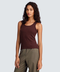 Women's Merino Rib Scoop Neck Tank