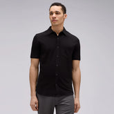 Men's Short Sleeve Merino Button-Up