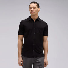 Men's Short Sleeve Merino Button-Up