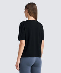 Women's Relaxed Merino Crew Neck T-Shirt