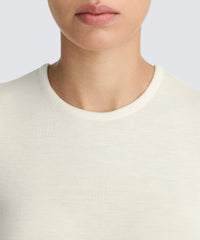 Women's Rib Fitted Long Sleeve Crew