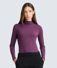 Women's Merino Mock Neck Top